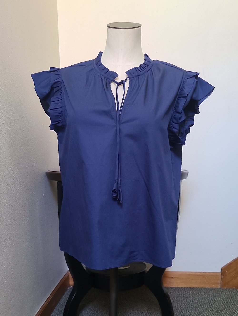 NWT MISA Los Angeles Basia Top Size M Midnight Blue